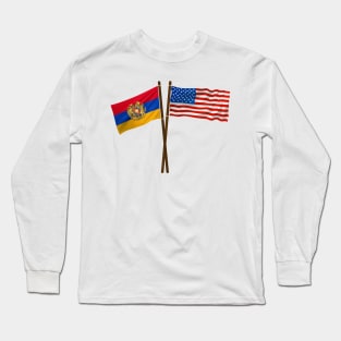 American Armenian Flag Long Sleeve T-Shirt